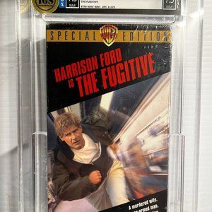 2001 VHS “the Fugitive” IGS 7.5 NM & 7.5 NM Sealed Harrison Ford WB Action Movie